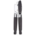 Amazon Basics Multi-function Manual Can Opener and Bottle Opener with Soft Grip Dual Handle, 22 cm, Black