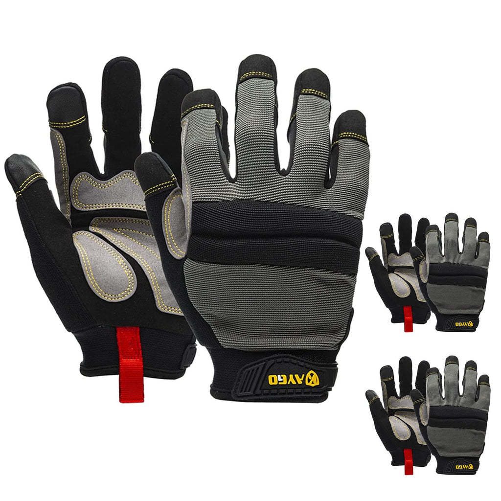 KAYGO Work Gloves Men, Mechanic Utility with Excellent Grip, KG125