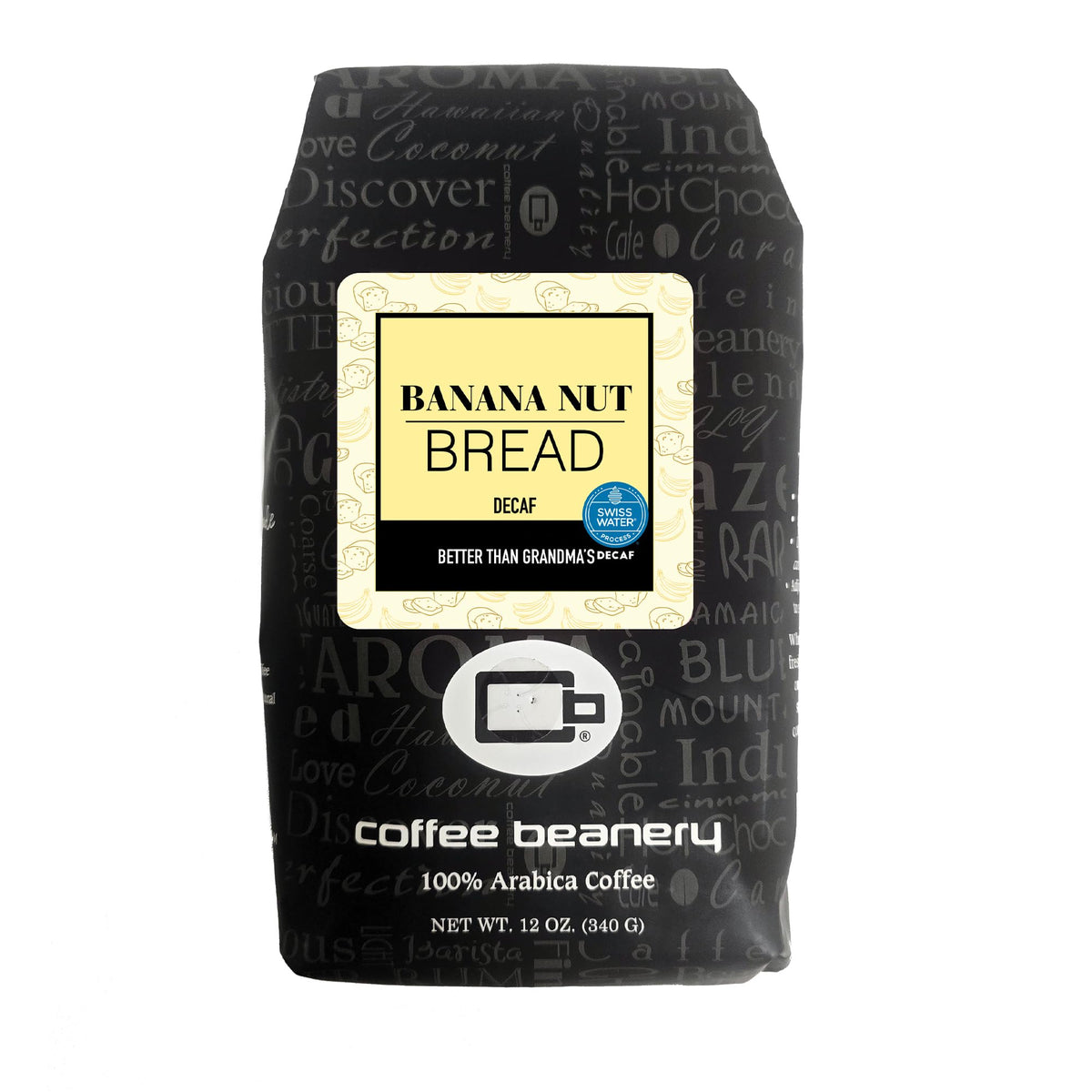 Coffee Beanery Butterscotch Toffee Flavored Coffee SWP Decaf - 1 bag 1.75oz Try-Me-Coffee-Sampler | Light-Medium Roast