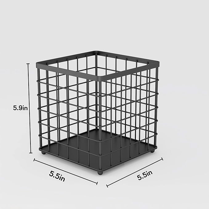 HORIAMIT Black Wire Coffee Pod Holder, K-Cup Organizer Countertop Basket