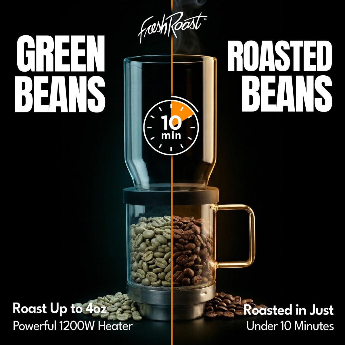 Fresh Roast SR540 Coffee Roaster Bundle with Glass Extension Tube, Digital Coffee Scale & Green Coffee Beans