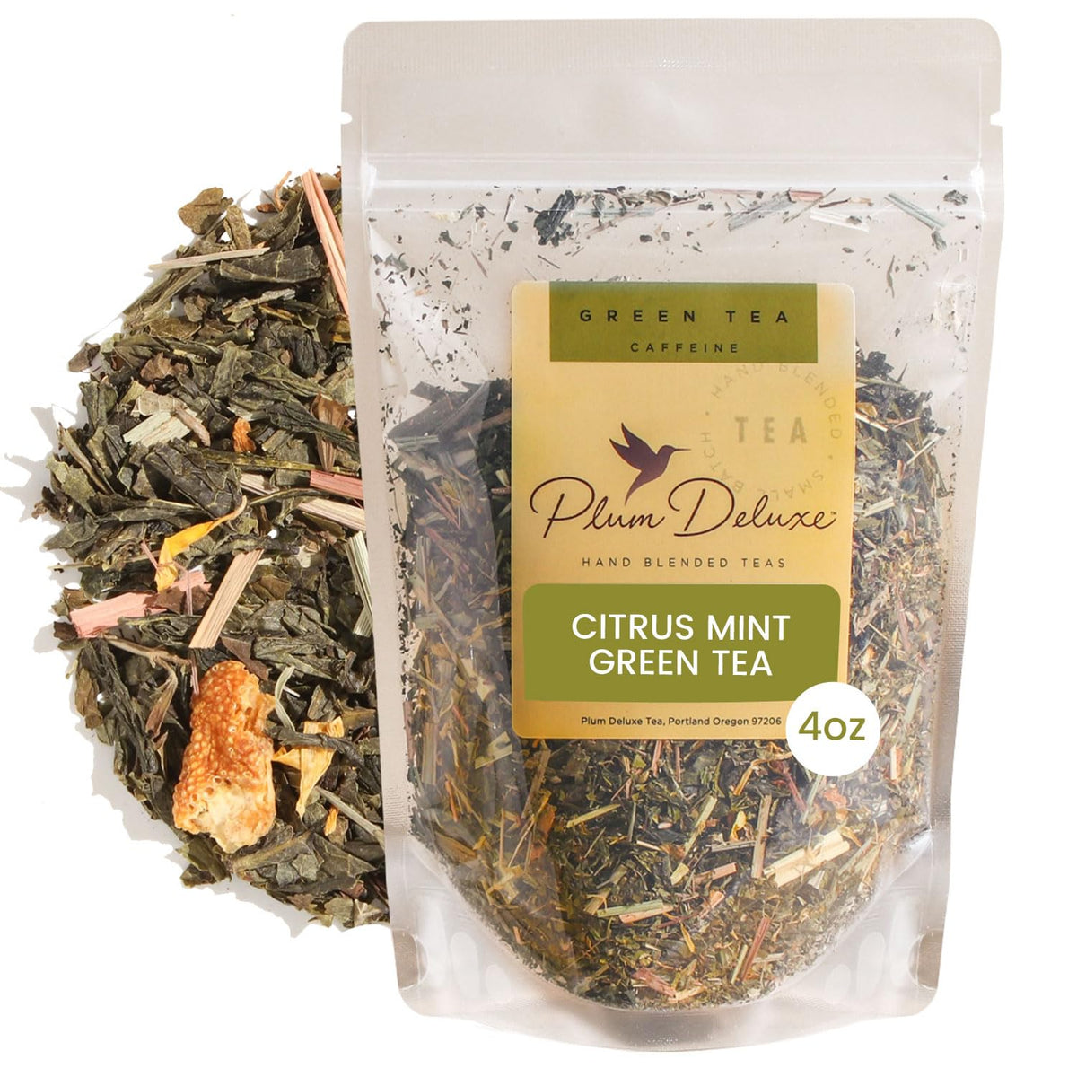 Herbal Tea Sampler – 5 Caffeine-Free Loose Leaf Blends for Sleep and Relaxation, Fruity and Dessert-Inspired Flavors, 75 to 100 Cups – Handcrafted in USA – Plum Deluxe