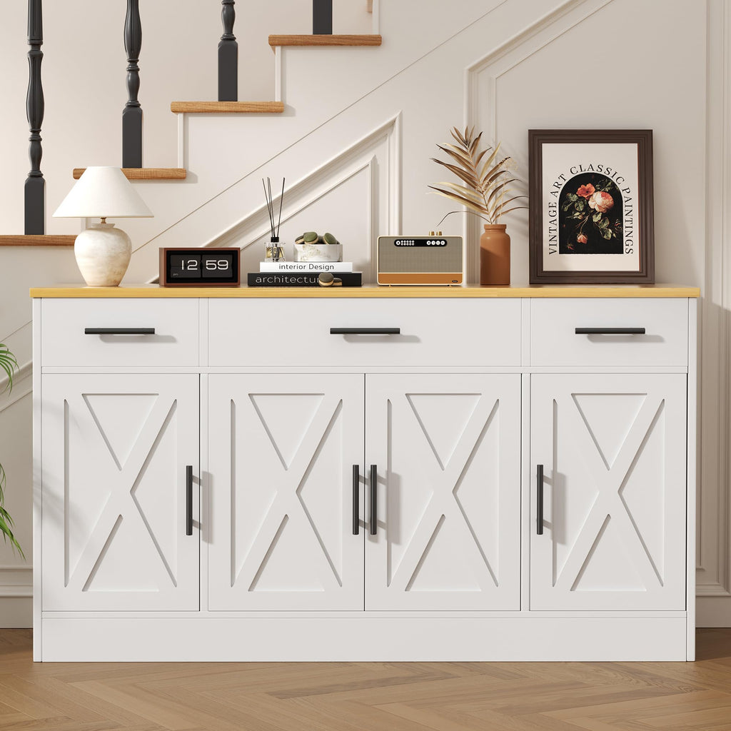 Vongrasig 53” Sideboard Buffet Cabinet with with Storage