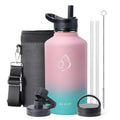 BUZIO Half Gallon Water Jug Insulated Stainless Steel (Cold for 48 Hrs)