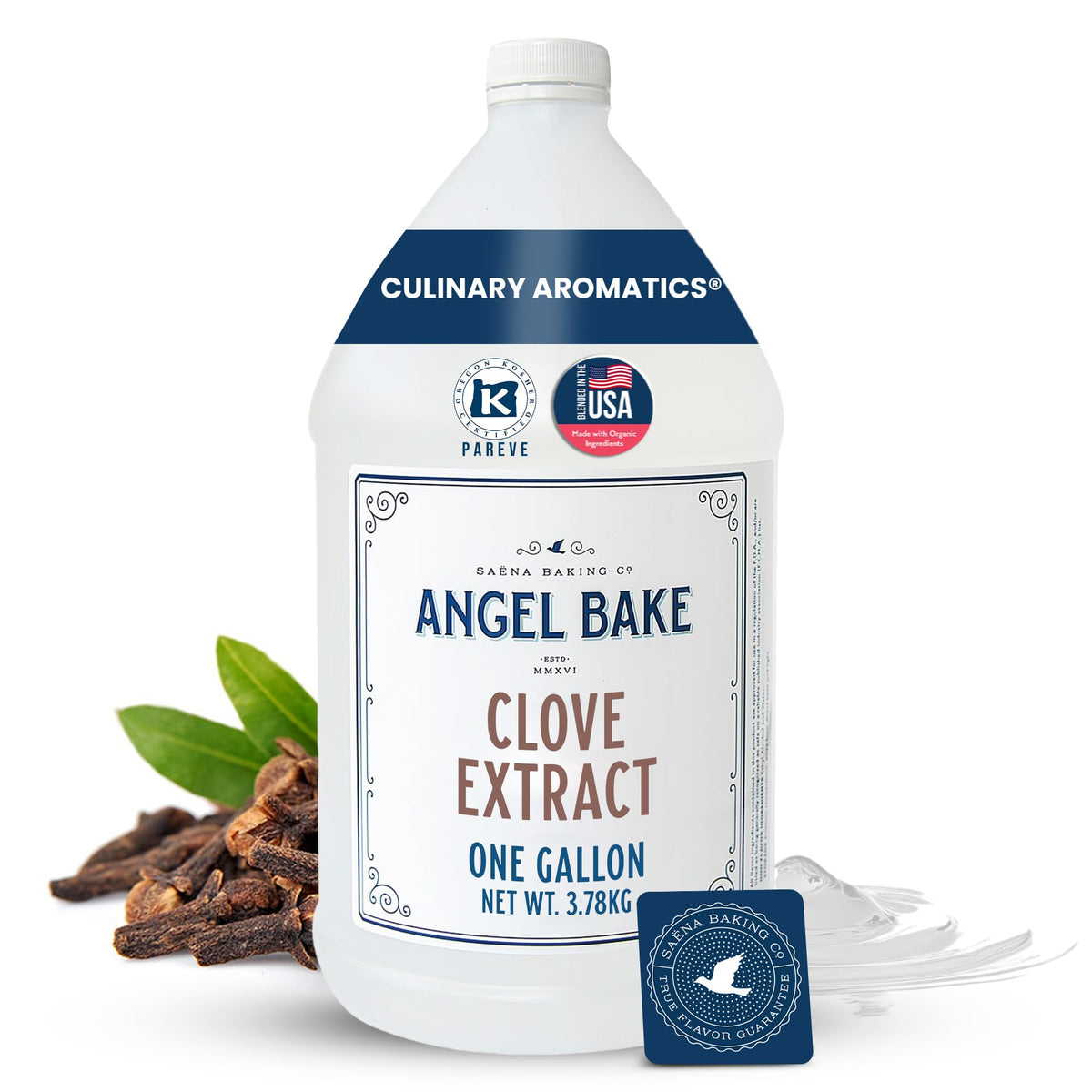 Angel Bake Peppermint Extract, 1 Gallon Bulk for Foodservice, Bakeries