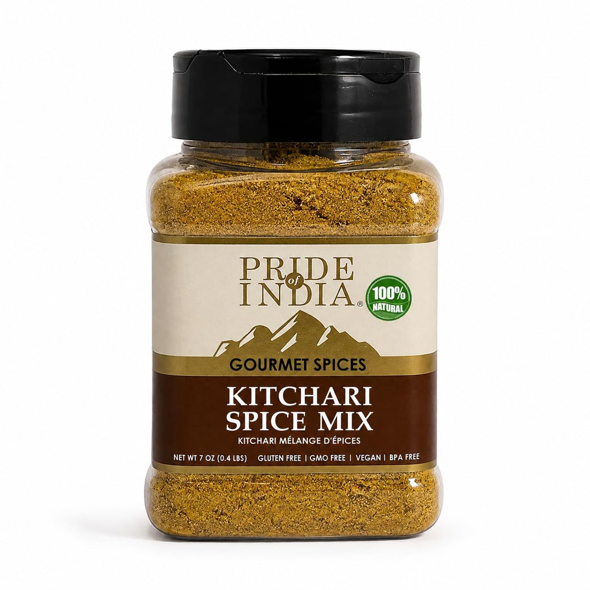 Pride Of India Chaat Masala Powder, 10.5 oz | Authentic Indian Chat Masala Seasoning | Tangy & Savory Spice Blend for Fruits, Salads, Snacks, Drinks & Curries | Dual-Sifter Jar