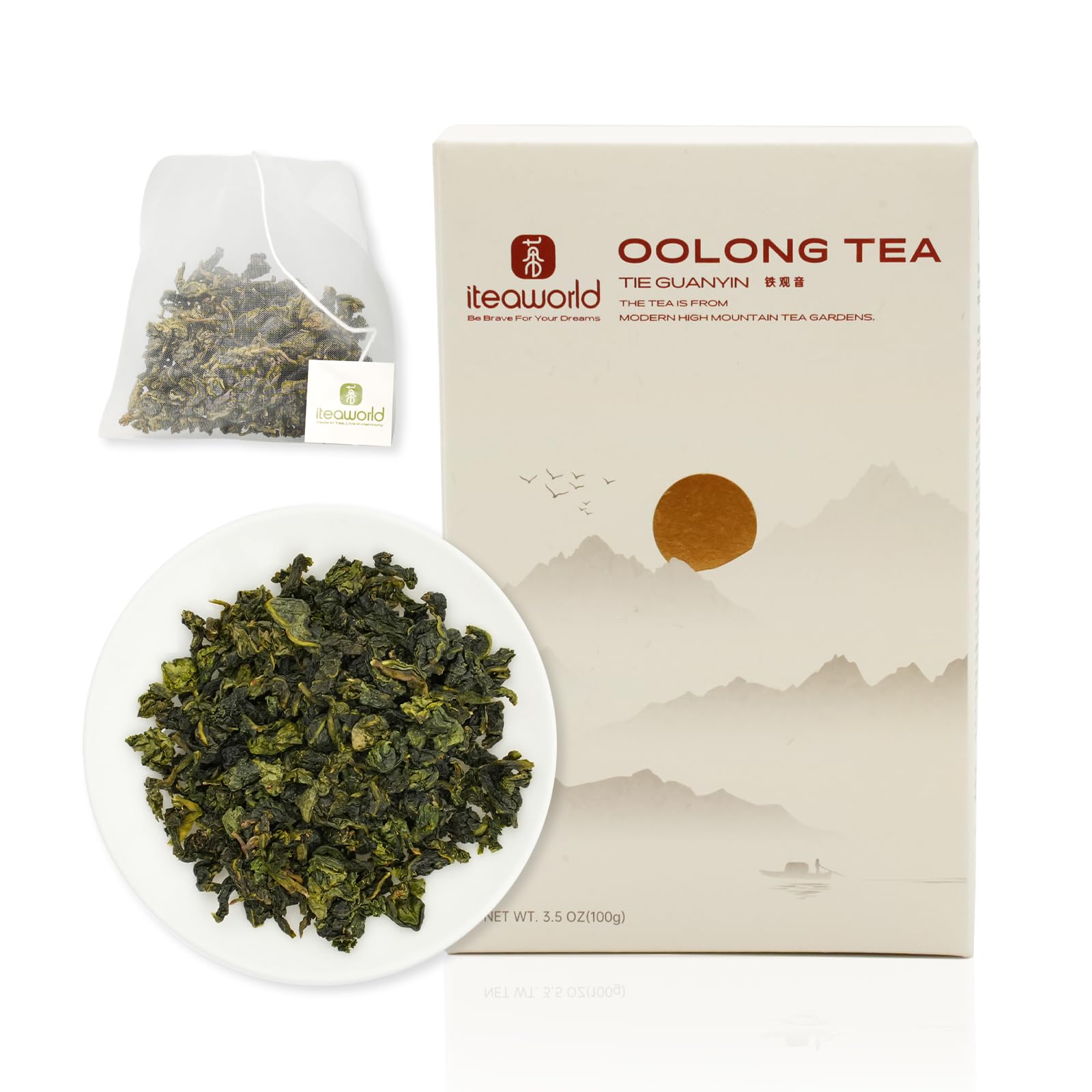 iTeaworld Tieguanyin Oolong Loose Leaf, Light Floral Style Oolong（3.5oz)