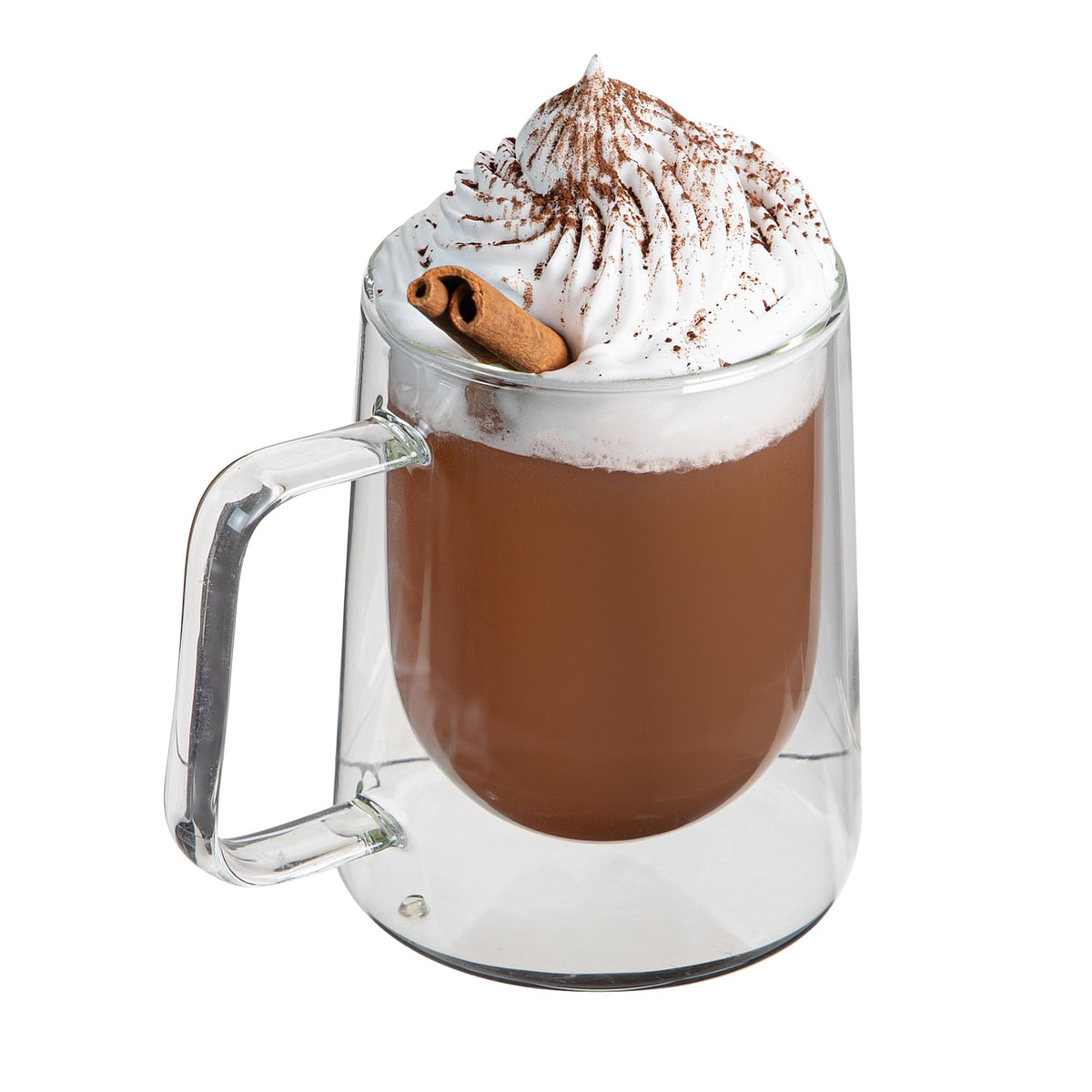 Restaurantware 10 oz Professional Glass Coffee Mug, 2 Pack