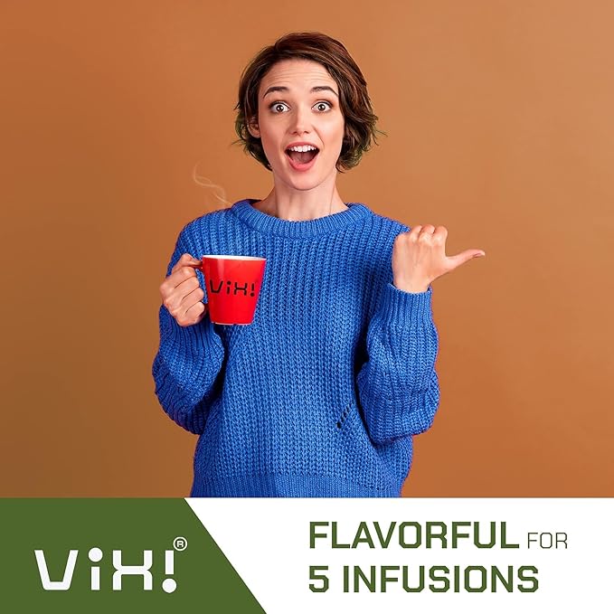 VIXI Green Oolong Tea Loose Leaf, 16.00 Oz, Vietnam's Mountain Tea, Caffeinated, Dried Whole Full Large Leaves, 100% Natural from Ancient Tea Tree, Perfect for Hot and Cold Brew
