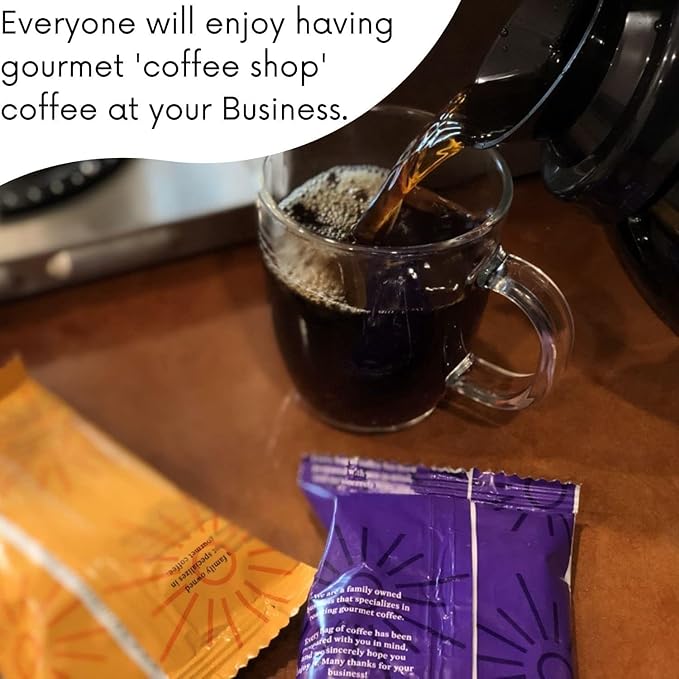 Sarasota Coffee Ground Packets | Gourmet Dark French Roast Ground Coffee Packs | Cubano European | Low Acid Mold Free Singles Individual Pouches for 12 Cup Coffee Maker | 2 Ounce Bags, 12 Count