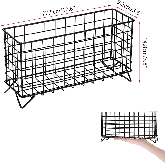 ELLDOO Coffee Pod Holder, Large Capacity Coffee Pod Organizer for K Cup Keuring Espresso Capsule Coffee Creamer, Metal Coffee Pod Storage Basket for Kitchen, Coffee Bar Decor (Black, Medium)