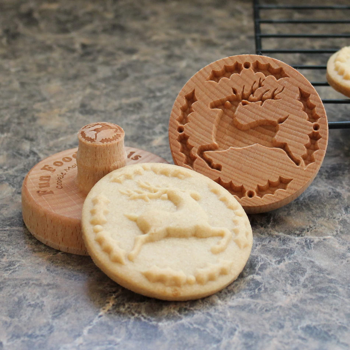 Fun Food Tools, Wood Cookie Stamp, 2.5 Inch (Chartres Cathedral CS-056)