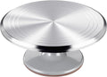 12 Inch Round Aluminum Tall Revolving Cake Decorating Stand,Cake Turntable, Rotating Cake Stand,Cake Spinner Turntable for Decorating,Cake Turntable for Decorating,Professional Cake Decorat Spin Kit
