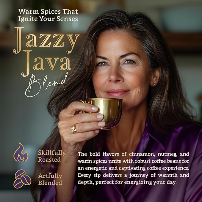 Organic Ground Coffee Medium Roast (16oz) - Jazzy Java Flavored