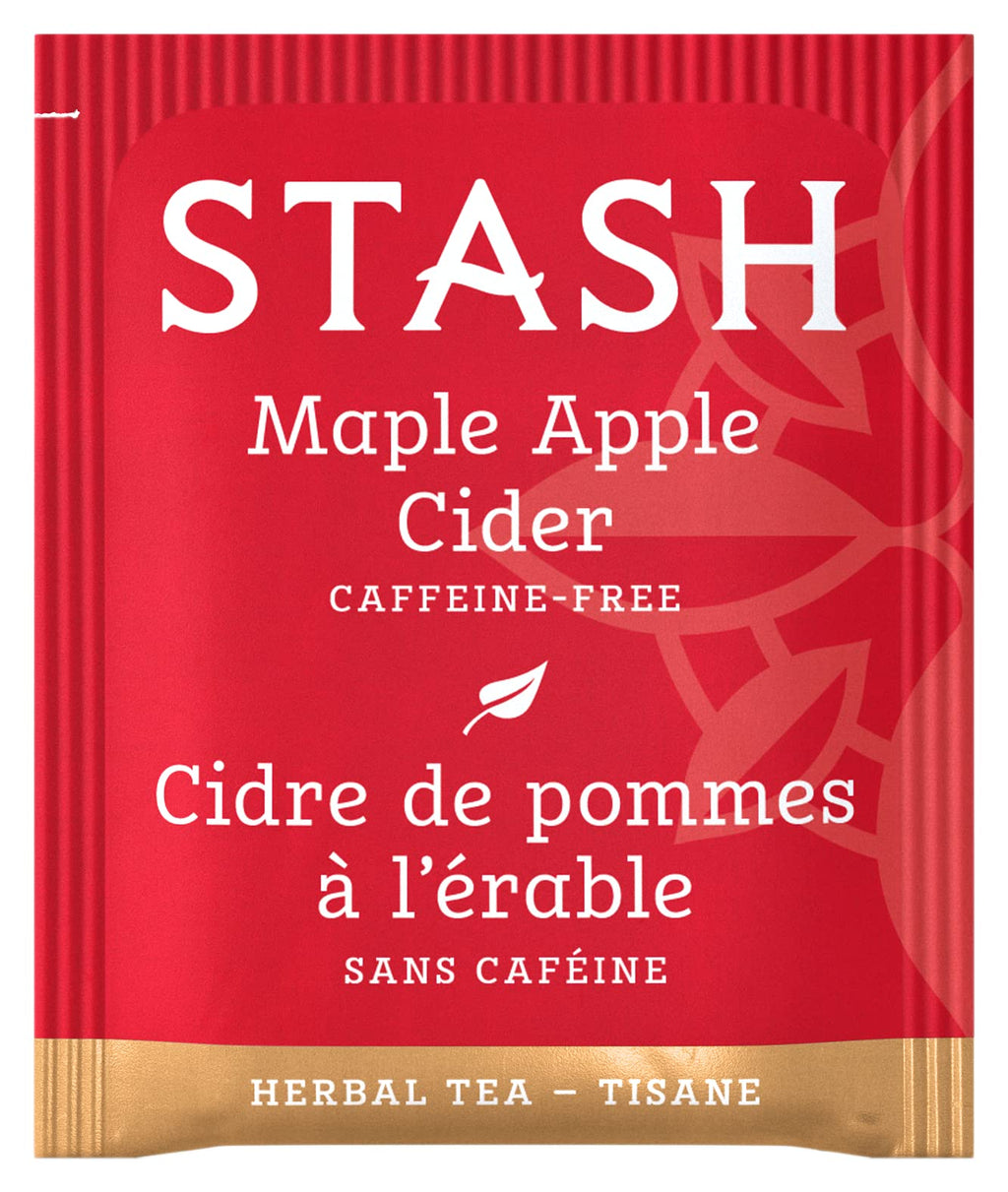 STASH Maple Apple Cider Herbal Tea, 108 Bags (6 Boxes of 18), Caffeine Free