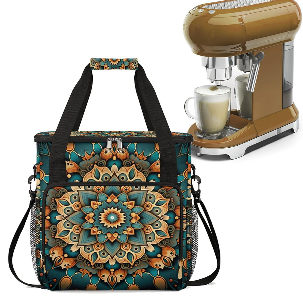 Coffee Maker Bag Compatible with K-Mini or K-Mini Plus Mandala Flower