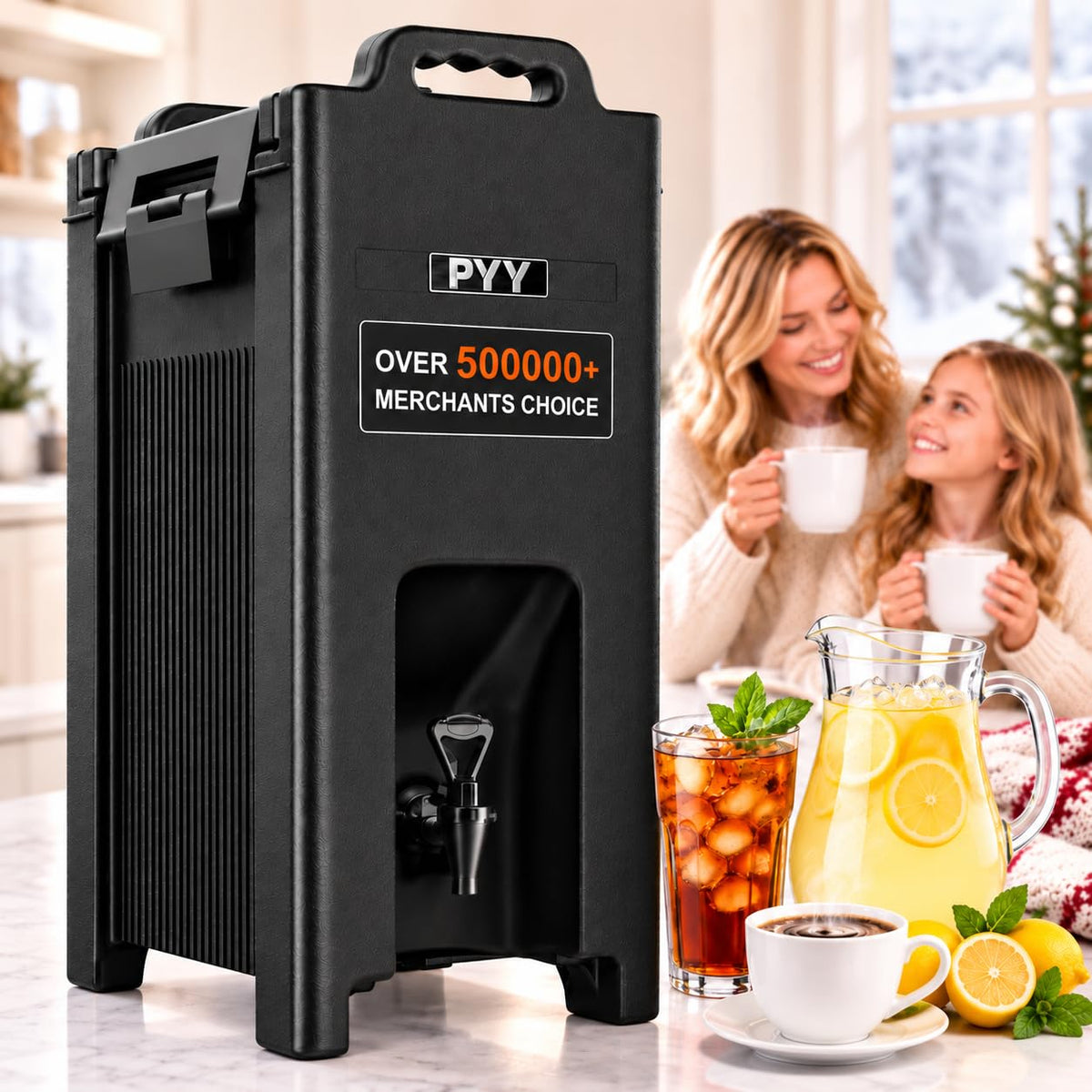 PYY 5 Gallon Insulated Beverage Dispenser, Commercial Thermal Server