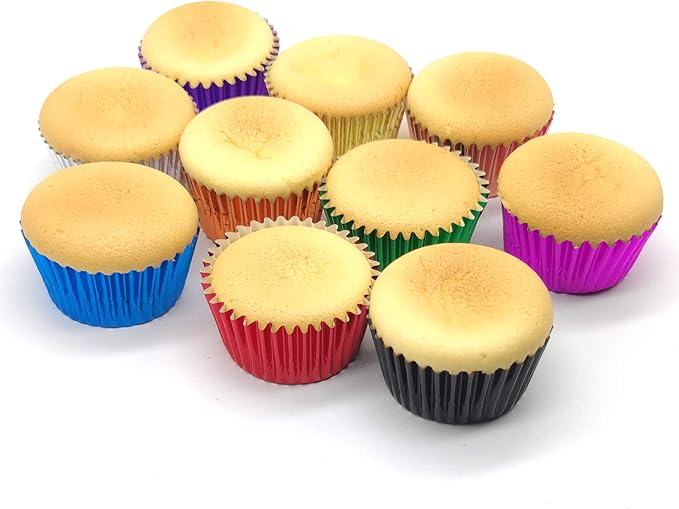 Standard Purple Foil Cupcake Liners Muffin Baking Cups for Party and More, 100-Count