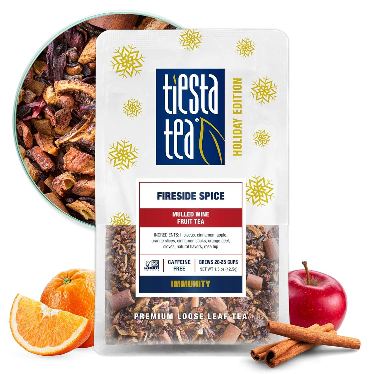Tiesta Tea - Apple Cider, Loose Leaf, Caramel Apple Herbal Tea Blend, 4oz