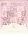 Cake Baking Stencil - Seamless Delicate Pattern for Decorating Tall Double Barrel Cake to Use with Buttercream, Royal Icing, Ganache, Paint, Airbrush (Skipp)
