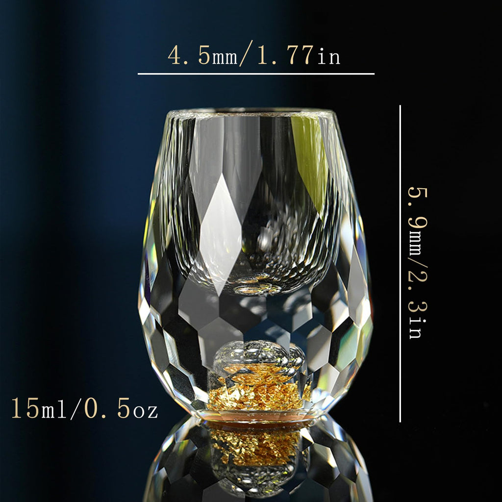 Soopiiso Crystal Glasses 0.5oz/15ml,shot glasses (6)