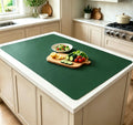 2MM Thick Silicone Countertop Mat, 35.4"x 23.6" Silicone Mats for Kitchen Counter, Nonslip Heat Resistant Mat, Large Kitchen Counter Mats, Waterproof Countertop Protector(Green)