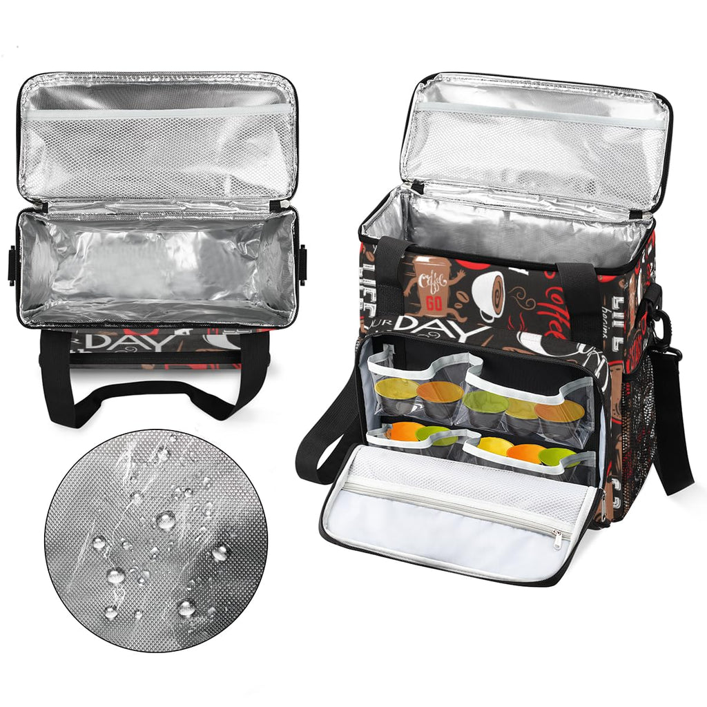 Coffee Maker Bag Compatible with K-Mini or K-Mini Plus Coffee Red Pattern