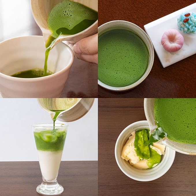 Japanese Matcha Set | Matcha Bowl with Spout | Whisk & Holder | Bamboo Scoop & Stainless Sifter | 5-Piece Traditional Matcha Kit | Designed in Japan |「Rustic Beige」