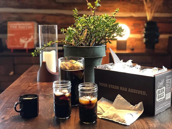 GRADY’S COLD BREW, French Vanilla, 100% Arabica Ground Coffee & Chicory Pouches, 12 Bundles of 4 Easy-to-Brew Bean Bags, Makes 144 drinks