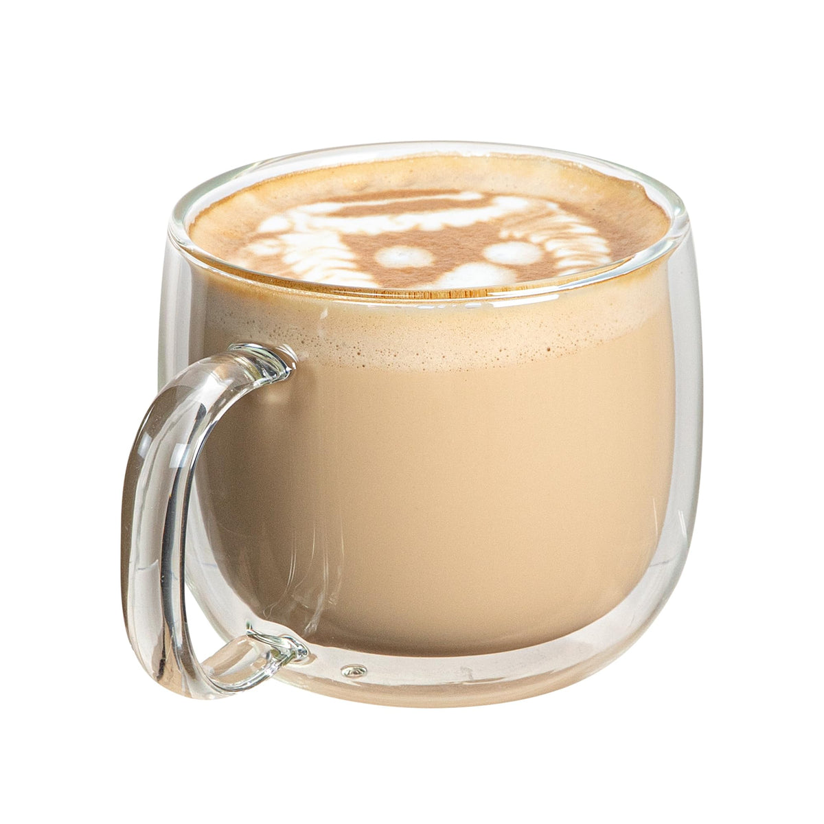 Restaurantware 17 oz Professional Glass Coffee Mug, 2 Pack