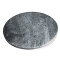 Koville Brazilian Round Marble Cutting Board for Kitchen, 11inch Round Hand Crafted Marble Slab for Cheese, Charcuterie, Pastry Board - Wedding Gift, House Warming Gift(Rhino Grey)