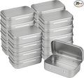 Small Metal Box With Lid-Cookie Tins Metal Tins With Lids Lens Wipes Storage Container Mini Portable Box,Empty Hinged Tin,For Organize Mint Candy Jar,Sewing Tools,DIY Gift Boxes(Silvery, 20 Pcs)