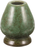 HARFINGTON Ceramic Chasen Stand 70mm Matcha Whisk Holder Teas Set Whisks Stand Traditional Matcha Tea Chasen Holder Tea Set Accessories for Tea Tasting, Gradient Green