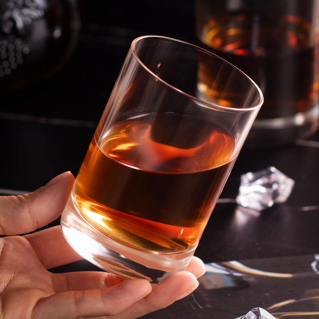 KAMMAK Shot Glasses Set of 2, Clear Espresso Shot Glass with Heavy Base