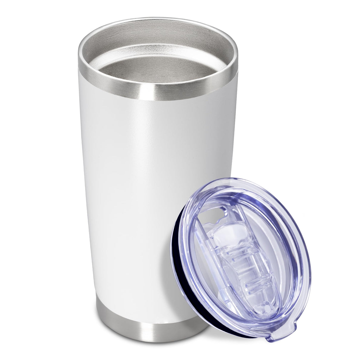 20oz Tumbler Insulated Coffee Tumblers with Lid Stainless Steel Black 8P
