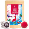 WT WEETEE Hibiscus Tea Bags 100ct, Cold Brew Friendly Pure Hibiscus Flowers