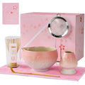 ZENS Premium Matcha Whisk Set, 6pcs Matcha Kit with Matcha Tools, Pink