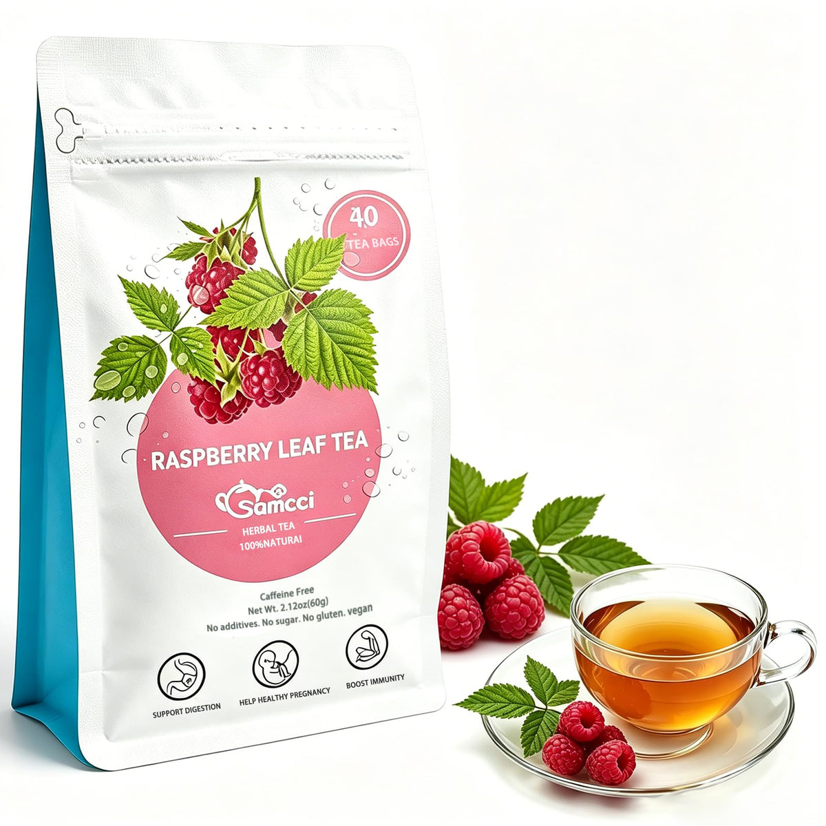 Samcci Senna Tea, 50 Tea bags, Naturally Senna Leaf Tea for Constipation
