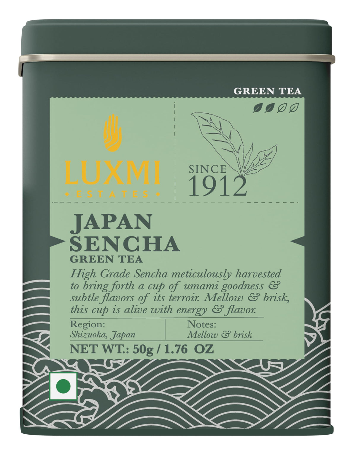 Luxmi Estates - Indian Passion 50g, 1.76 Oz loose tin caddy, Herbal tea