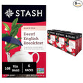 Stash Tea Decaf English Breakfast Black Tea - Decaf, Non-GMO Project Verified Premium Tea with No Artificial Ingredients, 18 Count (Pack of 6) - 108 Bags Total