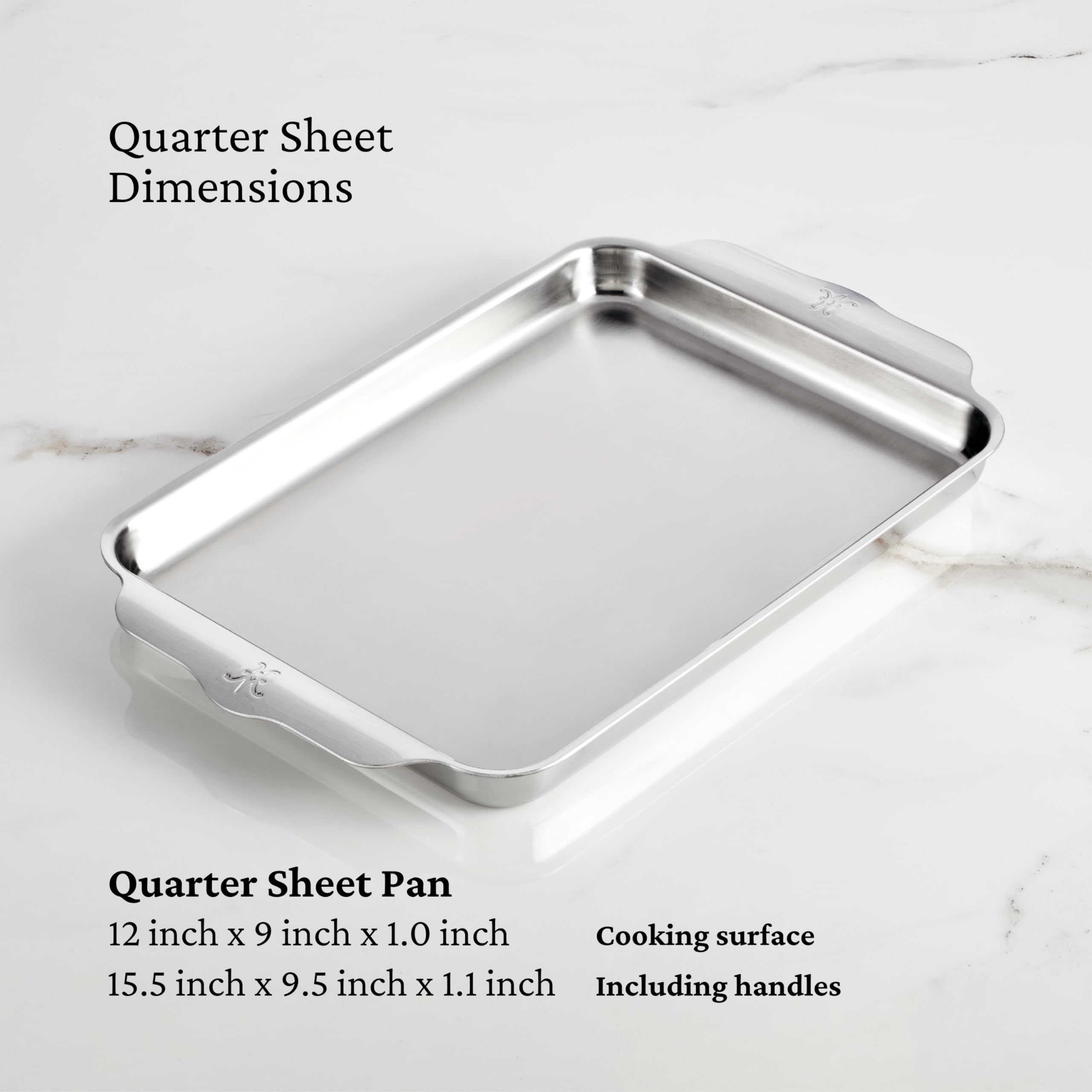 Hestan Provisions OvenBond – 5-Piece Tri-ply Stainless Steel Ovenware Baking Sheet Set