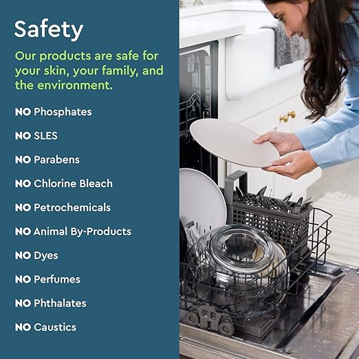 Puracy Dishwasher Pods, Natural Dishwasher Detergent, Free & Clear Dish tabs - Enzyme-Powered, Spot & Residue Free - TikTok Trend Items, Must Haves from TikTok Made Me Buy It (Free & Clear, 18 Count)