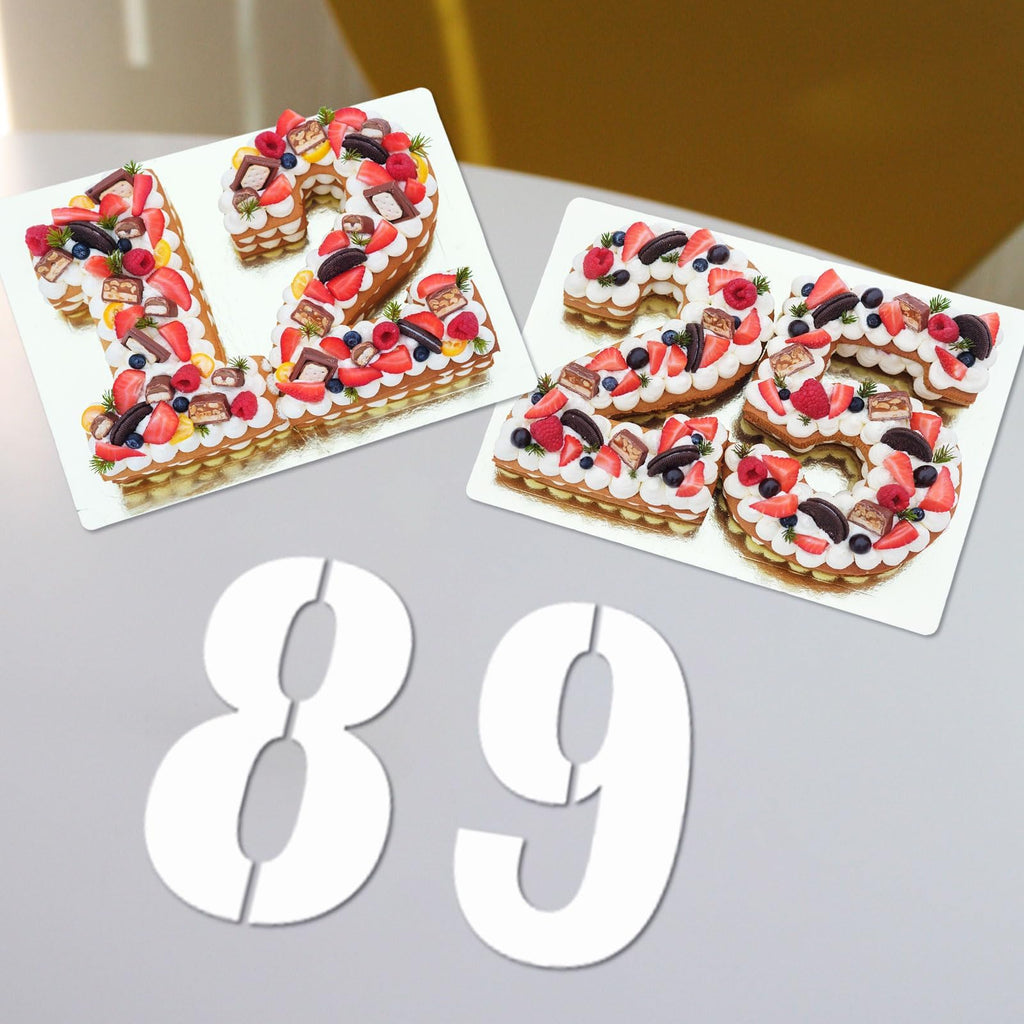 EggSun 18 Inch Number Stencils Set, Large 0-9 Plastic Address Number Stencils Reusable Cake Digital Templates for Painting on Wall,Wood,Parking Lot,Mailbox and DIY Art Projects