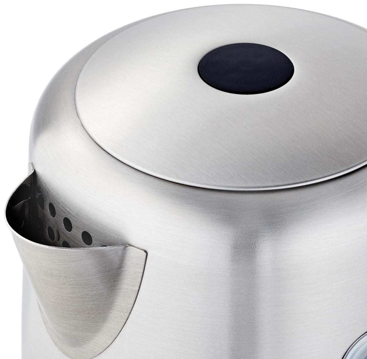 Electric Stainless Steel Kettle for Tea and Coffee, BPA-Free, Fast Boiling, Auto Shut-Off, 1 Liter, 1500W, Black and Silver