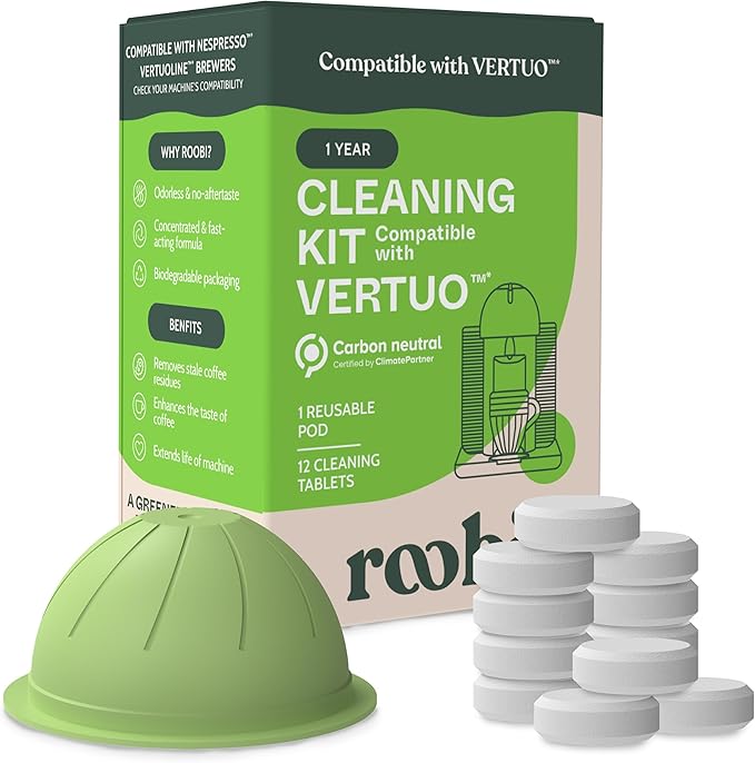 Roobi Cleaning Pods Compatible with Nespresso Vertuo
