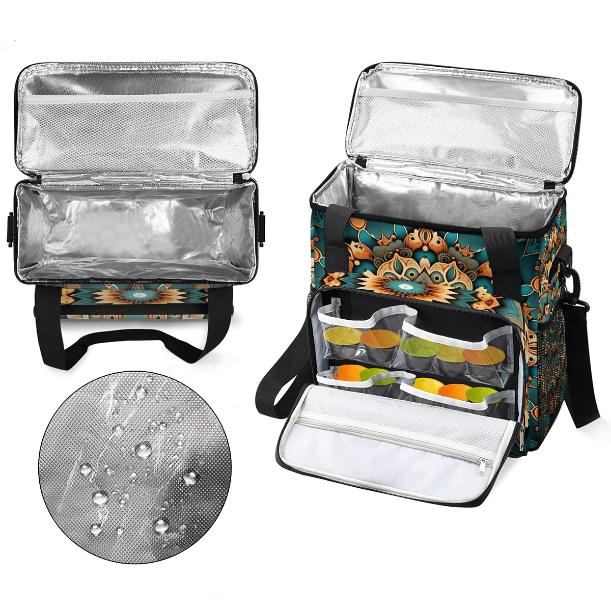Coffee Maker Bag Compatible with K-Mini or K-Mini Plus Mandala Flower