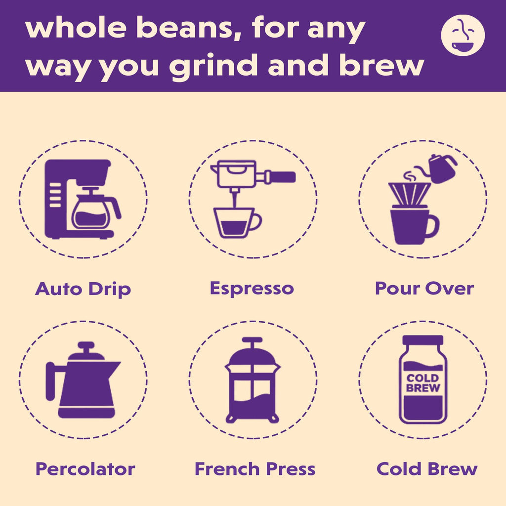 Coffee Bean Direct Six Bean Espresso, Whole Bean, 1lb Bag