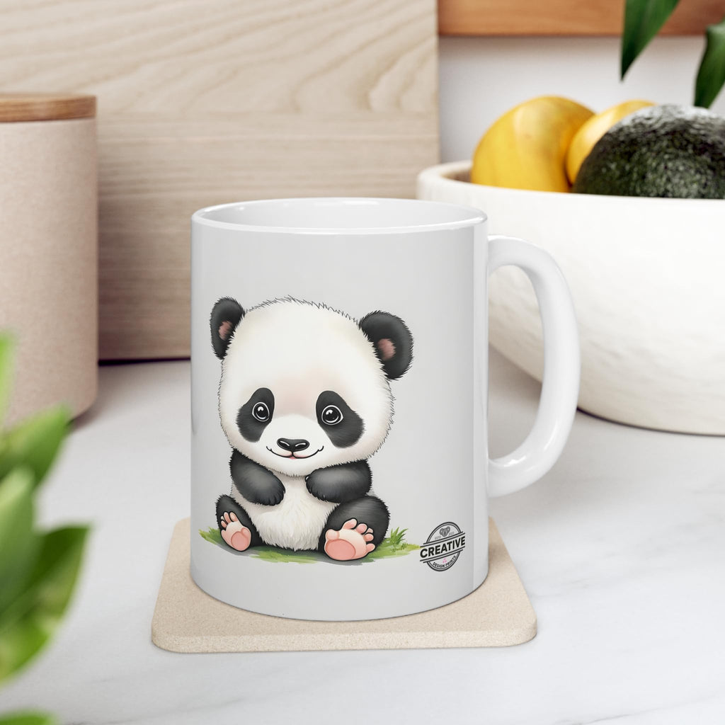 CREATIVE DESIGN PRINTS 11 OZ Novelty Coffee Mugs - Christmas Gift (Baby Panda Theme)