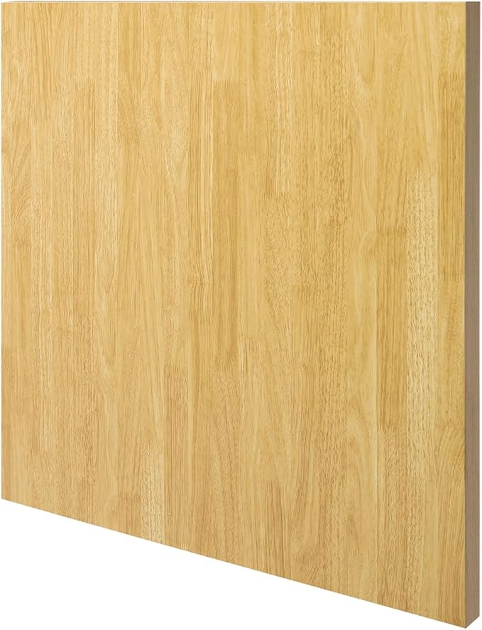 Butcher Block Countertop | 30x30in Wood Board Countertop | DIY Washer Dryer/Island/Kitchen Counter-top | countertop Cutting Board | 1102lbs Load Capacity | Wood Color | NO Base Legs, 1.38in Thick