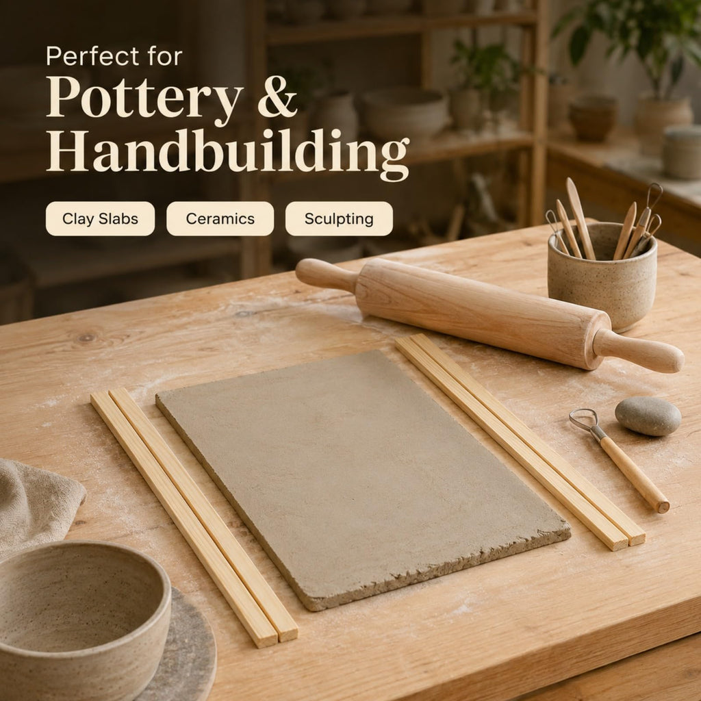 DIYOOHOMY 10 Pcs 17" L Rolling Pin Guides for Clay Dough